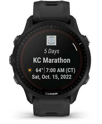 Race Calendar on the watch