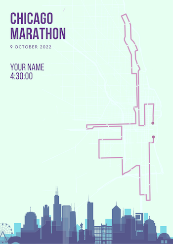 Chicago Marathon Poster